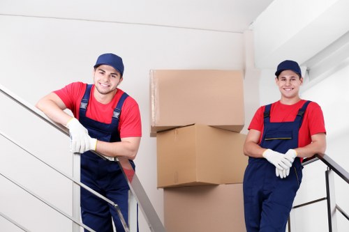Furniture removals service planning in a Lambeth residential street