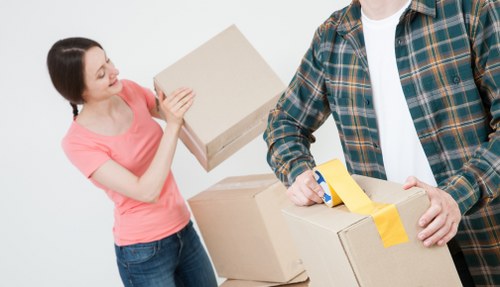 Preparation and packing items for storage in Lambeth