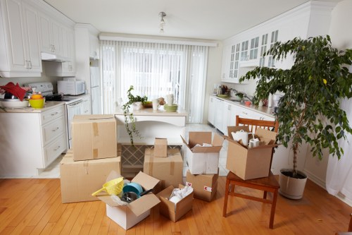 Moving team handling a home relocation in Lambeth