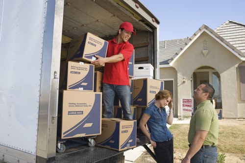 Careful loading of household items for a Lambeth apartment removal