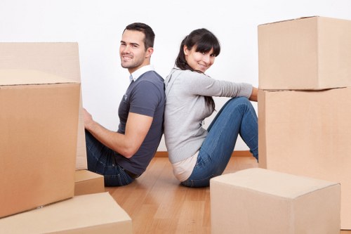 Checklist and packing materials used for a local house removal