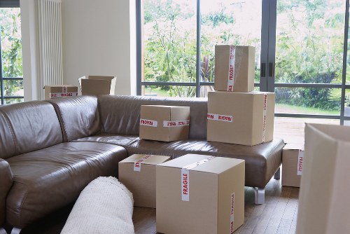 Removal van outside a London flat with access and parking considerations