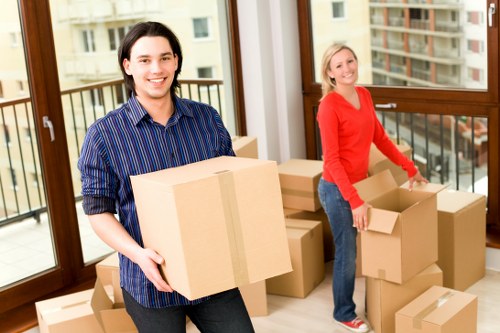 Local office movers handling desks and furniture in Lambeth